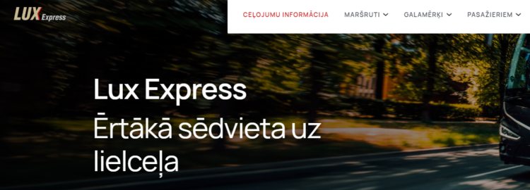 lux express atlaižu kods